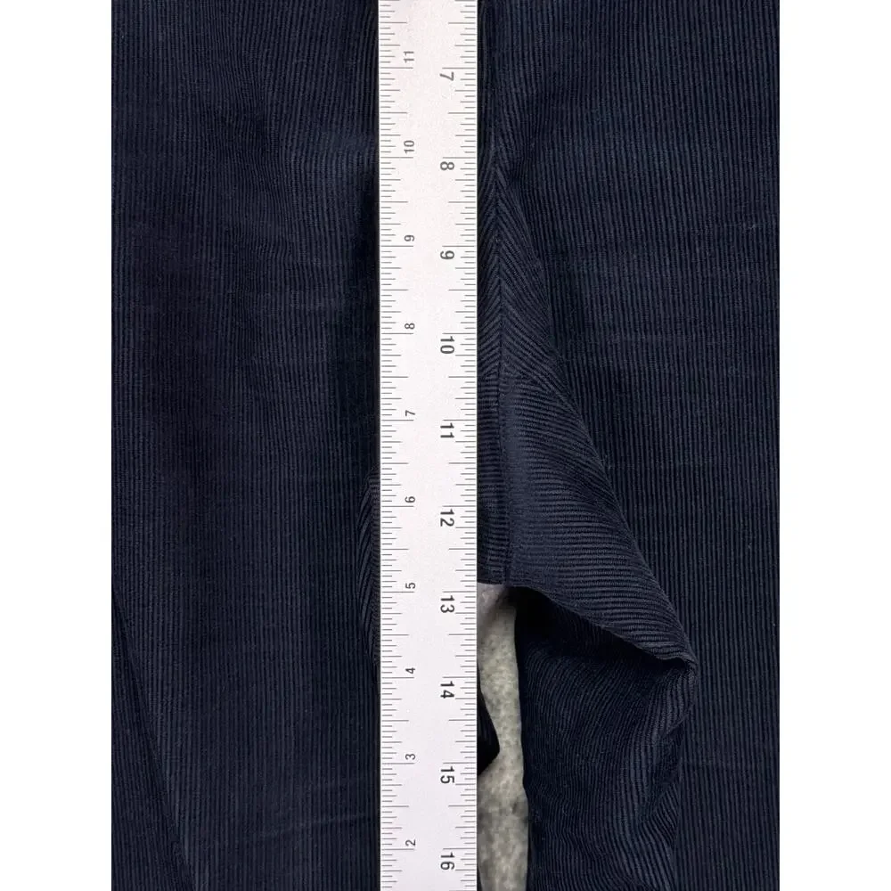A.P.C. Pants 40 x 31 Mens Blue Corduroy Straight Leg Relaxed Fit Trouser